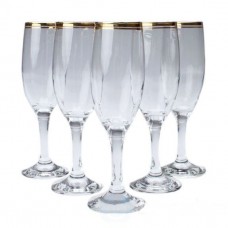 Набір келихів для шампанського 190 мл 6 шт Art Craft 31-146-101