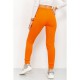 Спорт штаны женские демисезонные, цвет оранжевый, 226R025