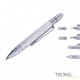 Ручка Troika Construction liliput з лінійкою та стілусом, чорний