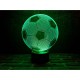 3D нічник "Футбольний м'яч" + пульт дистанційного керування + мережевий адаптер + батарейки