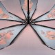 Жіноча складна парасолька напівавтомат із принтом орхідей від TheBest-Flagman, бордова, 0509-1