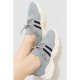 Кросівки жіночі текстильні, колір сірий, 214R257