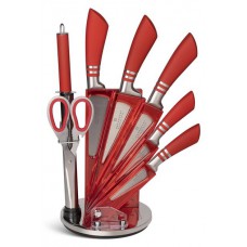 Набір кухонних ножів Edenberg EB-907 8 предметів червоний