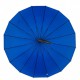 Жіноча парасолька-тростина з принтом букв, напівавтомат від фірми Toprain, синя, 01006-5