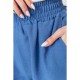 Шорти жіночі вільного крою тканина льон, колір джинс, 177R023