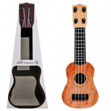 Игрушечная пластиковая гитара светло-коричневая игрушечная гитара