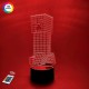 3D ночник "Крипер" (УВЕЛИЧЕННОЕ ИЗОБРАЖЕНИЕ) + пульт ДУ + сетевой адаптер + батарейки (3ААА)  3DTOYSLAMP