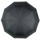 Мужской складной зонт-автомат черный с ручкой полукрюк от TheBest, есть антиветер, 0525-1