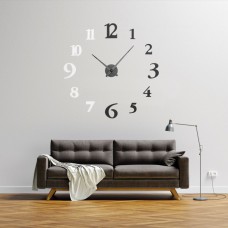 Настінний 3d годинник TWINKLE - Black/White