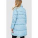 Куртка жіноча однотонна, колір блакитний, 235R8088