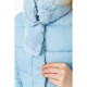 Куртка жіноча однотонна, колір блакитний, 235R8088