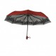 Автоматична жіноча парасолька зі сріблястим напиленням від Flagman-TheBest, модель "Mona", червона, 0714-5