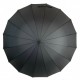 Полуавтоматический мужской зонт-трость на 16 спиц от Toprain, черный, 01004-1
