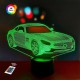 3D нічник "Автомобіль 40" + мережевий адаптер + батареї