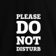Футболка чоловіча "Please do not disturb", Чорний, XS, Black, англійська