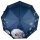 Яскрава жіноча парасолька автомат з кульбабами на 9 спиць від Susino, синя, Sys 0646-1