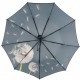 Яскрава жіноча парасолька автомат з кульбабами на 9 спиць від Susino, синя, Sys 0646-1