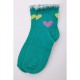 Бавовняні дитячі шкарпетки, зеленого кольору, 1