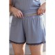Женская пижама в рубчик XXL+ Пс1410 Серый