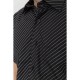Сорочка чоловіча в смужку, колір чорно-білий, 167R975