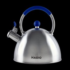 Чайник зі свистком Magio MG-1190 2.5 л сріблястий