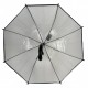 Дитяча парасолька-тростина прозора від Fiaba з чорною ручкою, К0312-2