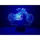 Змінна пластина для 3D світильників "Мотоцикл 3" 3DTOYSLAMP