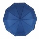 Жіноча парасолька напівавтомат Bellissimo із золотистим візерунком на куполі на 10 спиць, синя, 018308-10