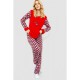 Пижама женская махра, цвет красный, 214R0162