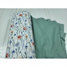 Комплект постельного белья Полевые цветы/полынь, Turkish flannel