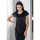 Женская пижама футболка со штанами Пч1605 Черный женская пижама футболка со штанами