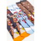 Комплект жіночих шкарпеток новорічних 3 пари, колір темно-сірий, білий, коричневий, 151R262