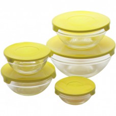 Набір харчових контейнерів Frico FRU-432-Yellow 10 предметів жовтий
