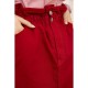 Джинсовая мини-юбка, красного цвета, 164R2023