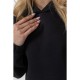 Худі жіночий трьохнитка на флісі, колір чорний, 102R364
