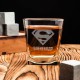Склянка для віскі "Супермен" персоналізований, Тубус зі шпону