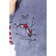 Піжама жіноча махра, колір сірий, 214R0162