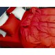 Комплект постільної білизни Сатин Stripe ELITE, RED 1/1см