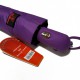 Жіноча парасолька напівавтомат на 10 спиць Bellisimo "Flower land", проявка, фіолетовий колір, 0461-2