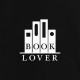 Футболка "Book lover" чоловіча, Чорний, XXL, Black, англійська