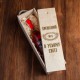 Коробка для пляшки вина "Хрещений №1 в усьому світі" подарункова, українська