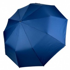 Складна однотонна парасолька напівавтомат від Bellissimo, антивітер, синя М0533-6
