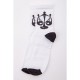 Жіночі білі шкарпетки, з принтом, 167R5 2
