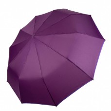 Жіноча парасолька напівавтомат від Bellissimo на 10 спиць, однотонна, фіолетова, 019307-6