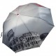 Жіноча парасолька напівавтомат на 9 спиць, антивітер, малиновий, Toprain0544-1