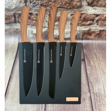 Набір кухонних ножів Edenberg EB-11007-Brown 6 предметів коричневий