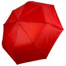 Жіноча однотонна парасолька напівавтомат на 8 спиць від Toprain, червона, 0102-7