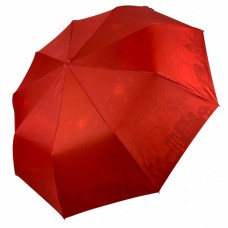Жіноча парасолька напівавтомат із подвійною тканиною Bellissimo, червона, 018301S-1