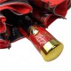 Жіноча парасолька напівавтомат із подвійною тканиною Bellissimo, червона, 018301S-1