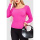 Кофта жіноча в рубчик, колір рожевий, 204R9024